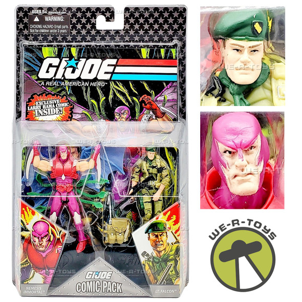 G.I. Joe Comic Pack Nemesis Immortal v Lt. Falcon Figure and Book Set Hasbro
