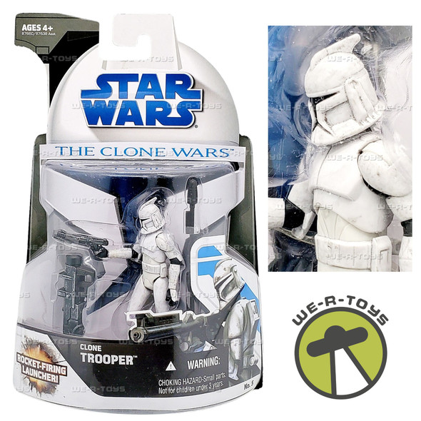Star Wars The Clone Wars Clone Trooper Action Figure 2008 Hasbro 87660