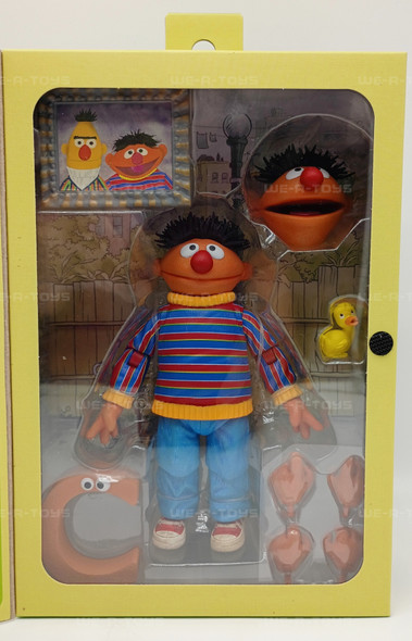 Sesame Street Ernie Ultimate Action Figure Featuring The Letter 'C' 2024 NECA
