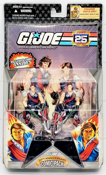 G.I. Joe 25th Anniversary Comic Pack Tomax and Xamot Action Figure and Comic Set