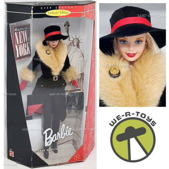 Barbie City Seasons 1998 Winter In New York Collector Edition Doll 1997 Mattel