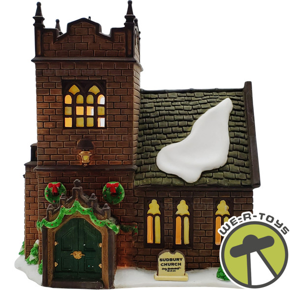 Department 56 Dickens' Village Sudbury Church Lighted Building 58322 NEW