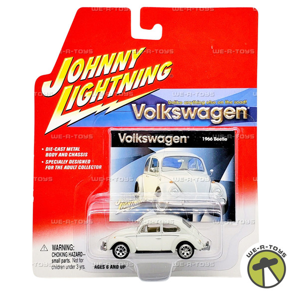 Johnny Lightning 1966 Volkswagen Beetle Gray Die Cast Vehicle Playing Mantis