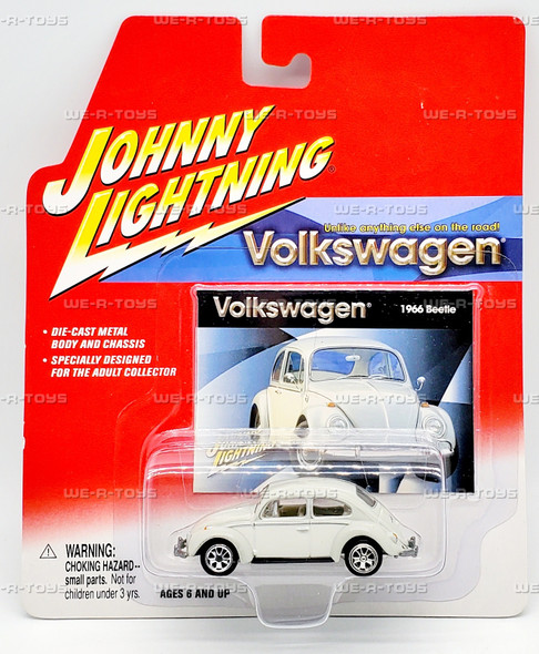 Johnny Lightning 1966 Volkswagen Beetle Gray Die Cast Vehicle Playing Mantis
