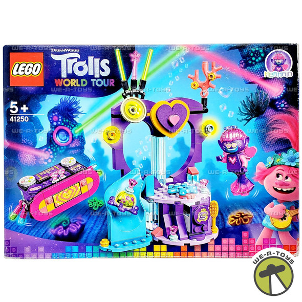 LEGO Trolls World Tour Techno Reef Dance Party 173 Piece Building Kit 41250