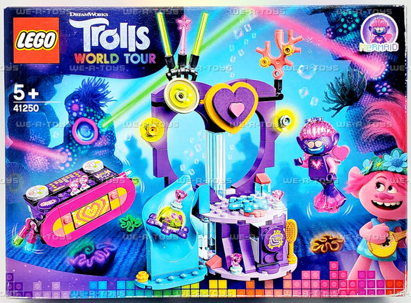 LEGO Trolls World Tour Techno Reef Dance Party 173 Piece Building Kit 41250
