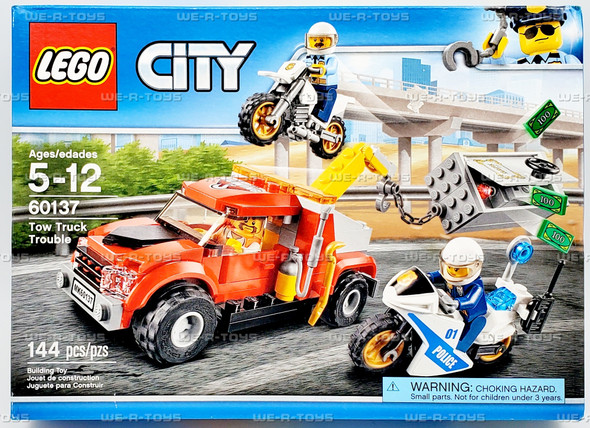 LEGO City Police Tow Truck Trouble 144 Piece Building Set 60137
