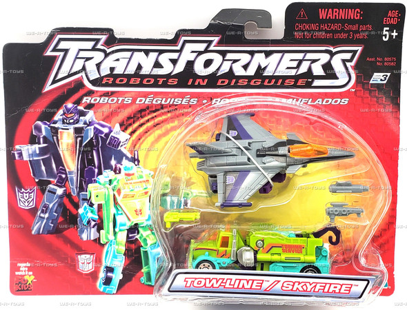 Transformers Tow-Line & Skyfire Acton Figures 2001 Hasbro #80582