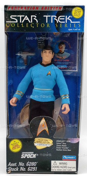 Star Trek Commander Spock Federation Edition Action Figure 1995 Playmates #6291