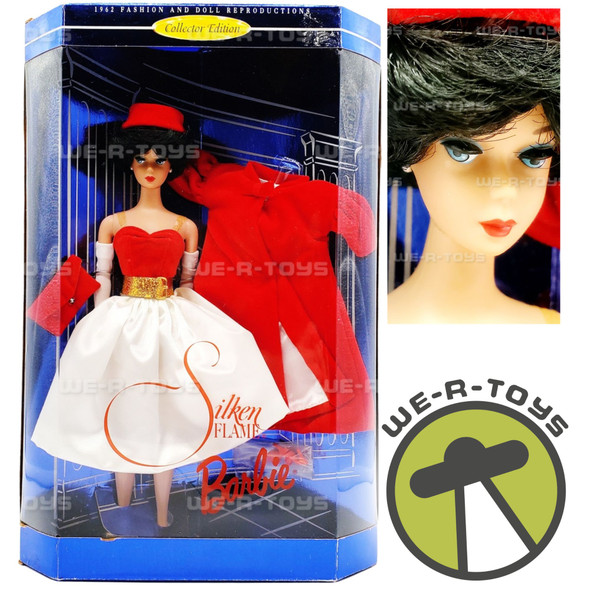 Silken Flame Brunette Barbie Doll 1962 Reproduction 1997 Mattel 18448