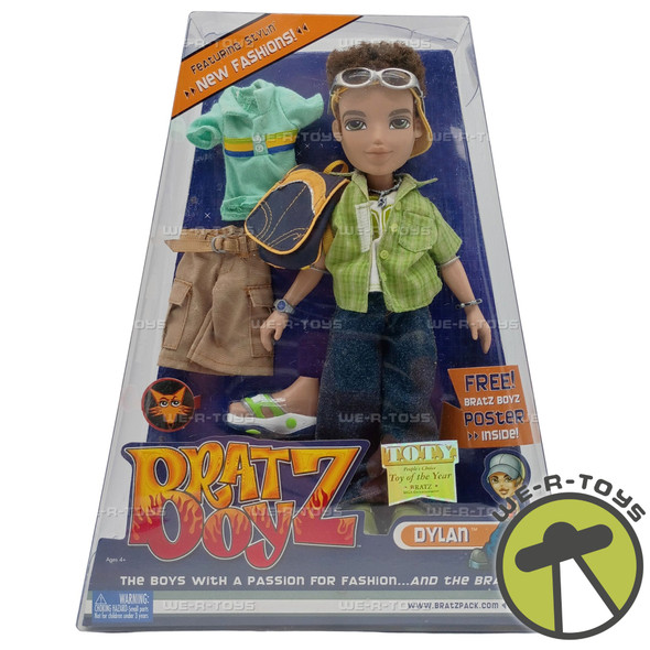Bratz Boyz Dylan Male Doll & Fashions 2002 MGA Entertainment 257714 New