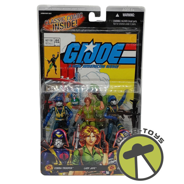 G.I. Joe Comic Pack Cobra Troopers and Lady Jaye Action Figures 2006 Hasbro New
