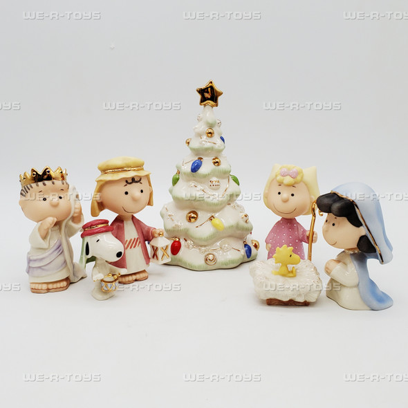 Peanuts The Christmas Pageant Set with 7 Holiday Figures Lenox NEW