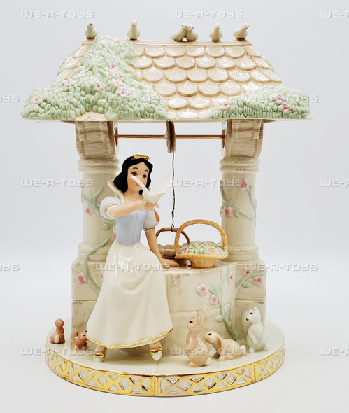 Disney Lenox Snow White Some Day My Prince Will Come Wishing Well Statue NEW