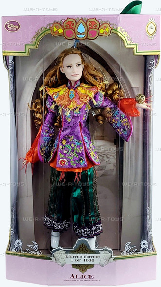 Disney Store Alice Through the Looking Glass 17" Alice Doll 2016 Limited Edition