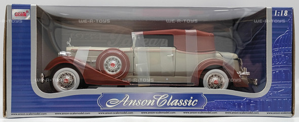 Anson Classic Collection Gray 1934 Packard Cabriolet Vehicle 1:18 Scale