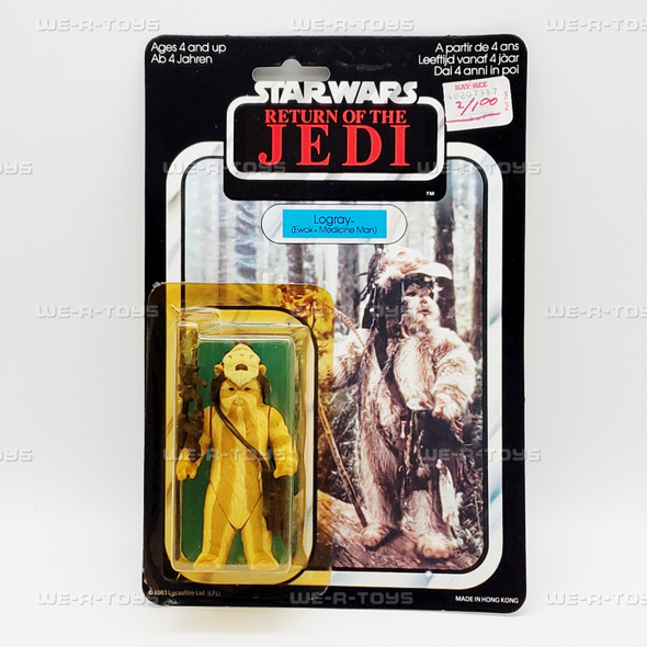 Star Wars ROTJ Logray Ewok Medicine Man Action Figure 65 Kenner 1983 NEW