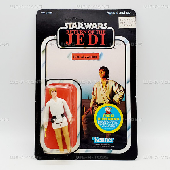 Star Wars ROTJ Luke Skywalker Light Brown Hair 48 Back Unpunched Nien Nunb Offer