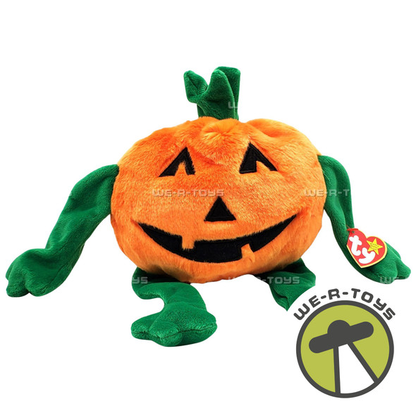 Ty Beanie Buddies Pumkin the Pumpkin Halloween Plush 1999