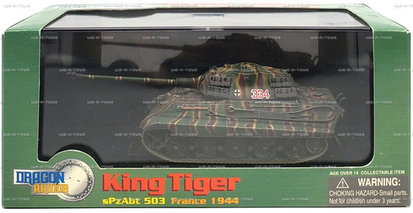 Dragon Armor King Tiger France 1944 1:72 Scale Vehicle 2004 Dragon Models #60042