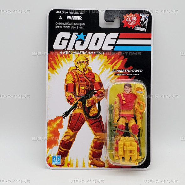 G.I. Joe A Real American Hero Flamethrower aka Blowtorch Action Figure New