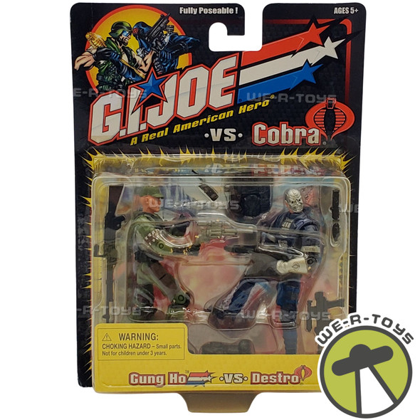 G.I. Joe Vs Cobra Gung Ho Vs Destro Poseable Action Figures New