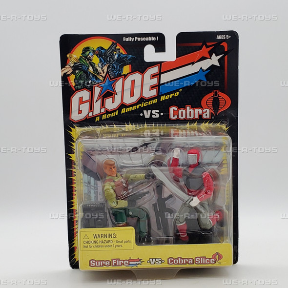 G.I. Joe Vs Cobra Surefire VS Cobra Slice Poseable Action Figures New