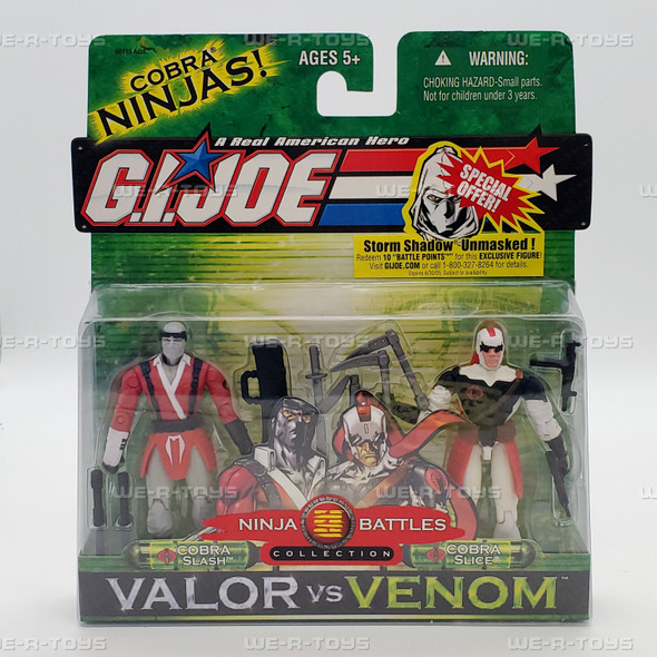 G.I. Joe Ninja Battles Collection Valor VS Venom Cobra Slash and Cobra Slice NEW