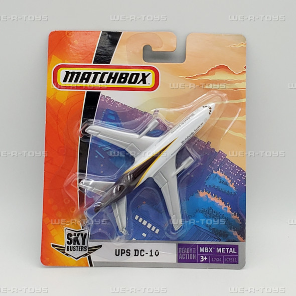 MatchBox Sky Busters UPS DC-10 Plane Diecast Vehicle 2007 Mattel NEW