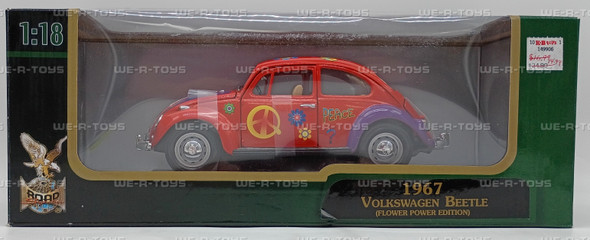 Road Signature 1967 Volkswagen Beetle Red Die Cast Metal Vehicle 1