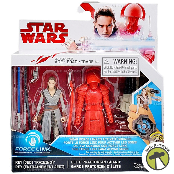 Star Wars The Last Jedi Rey Jedi Training and Elite Praetorian Guard Figures