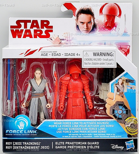 Star Wars The Last Jedi Rey Jedi Training and Elite Praetorian Guard Figures
