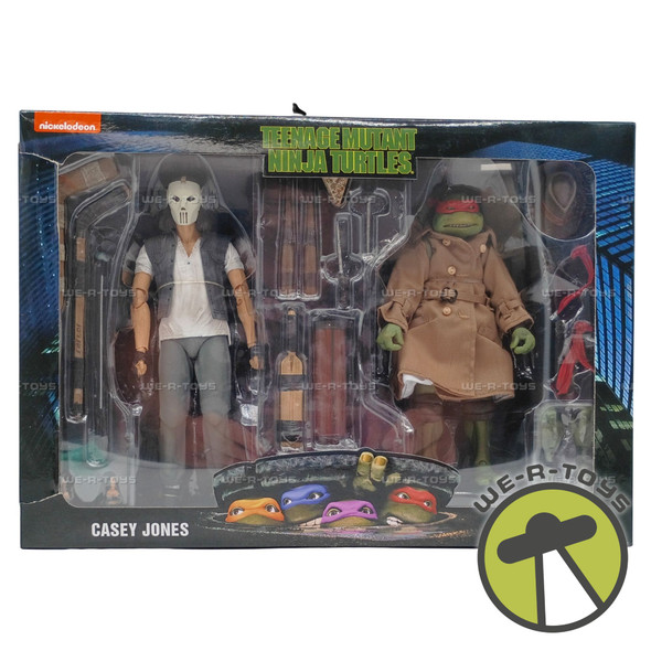 Teenage Mutant Ninja Turtles Casey & Raphael Disguise Action Figures 2020 NECA