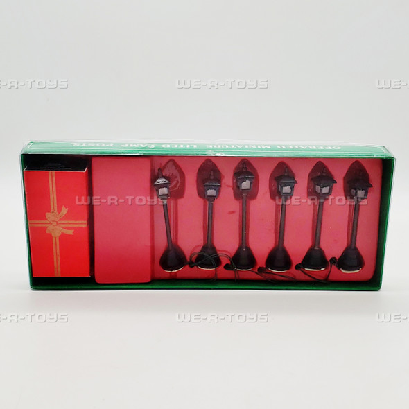 Department 56 Operated Miniature Lited Lamp Posts 6 NEW