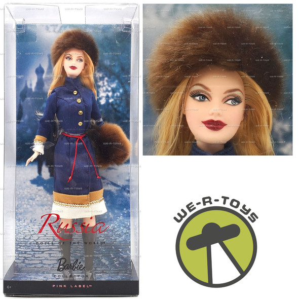 Russia Barbie Dolls of the World Pink Label 2009 Mattel R4488