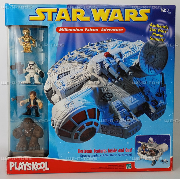 Star Wars Playskool Millenium Falcon Adventure Vehicle & Action Figure Set 2002