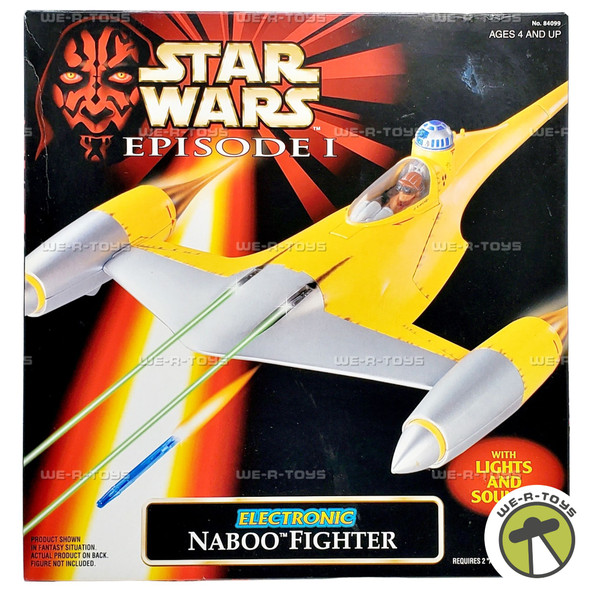 Star Wars Episode 1 Electric Naboo Fighter Vehicle 1998 Hasbro 84099