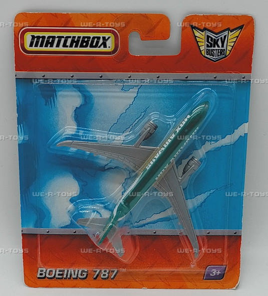 MatchBox Sky Busters MBX Airways Boeing 787 Diecast Airplane Vehicle 2010 New