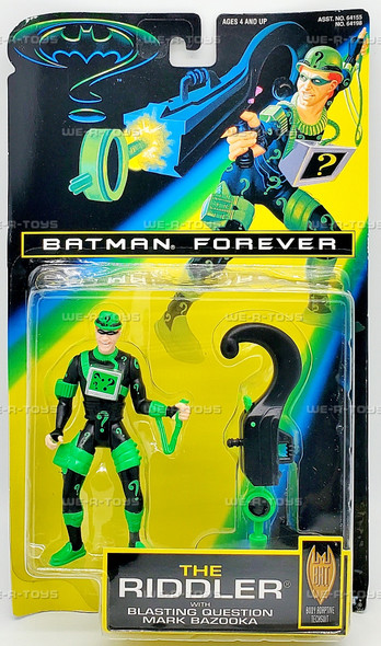 Batman Forever The Riddler with Question Mark Bazooka Figure 1995 Kenner 64198