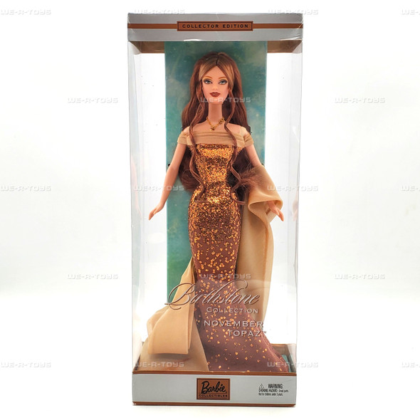 November Topaz Birthstone Collection Barbie Doll 2002 Mattel B2396