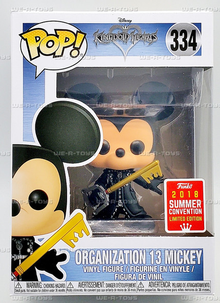 Funko POP Disney Kingdom Hearts Organization 13 Mickey 334 Vinyl Figure
