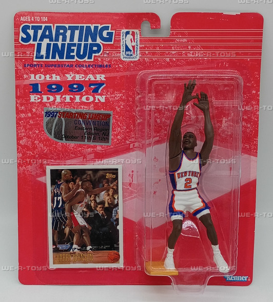 NBA Starting Lineup 10th Yr Edition #2 Larry Johnson NY Knicks Action Figure