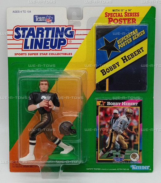 NFL Starting Lineup Sports Super Star Collectible 73650 Bobby Hebert #3 Kenner