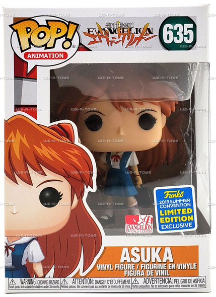 Funko POP Animation Evangelion Asuka School Uniform 2019 Vinyl Figure #635