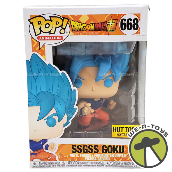 Funko Pop Animation 668 Dragon Ball Super SSGSS Goku Exclusive Vinyl Figure NEW