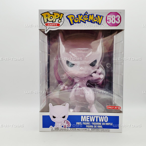 Funko Pop! Games 583 Pokemon Mewtwo Vinyl Figure Target Exclusive Jumbo NEW