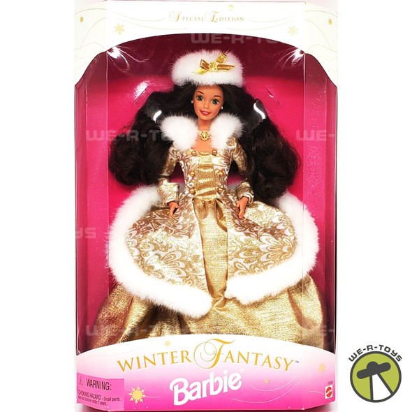 Winter Fantasy Barbie Doll Brunette Sam's Club Exclusive 1995 Mattel 15530 NRFB