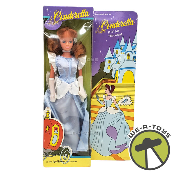Walt Disney Vintage Cinderella Princess Doll with Ball Gown 1986 NEW