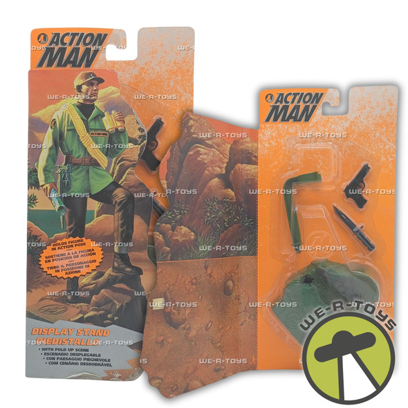 Action Man Display Stand Action Figure Accessories Set 1995 Hasbro 27554 New