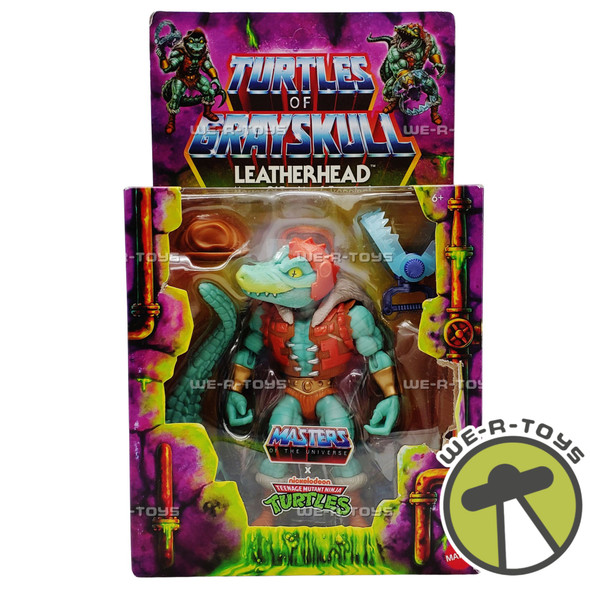 MOTU x TMNT Leatherhead Turtles of Grayskull Action Figure Mattel HTH27 NEW